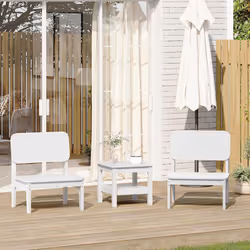 VidaXL 859323 chaise d'extérieur Terrace Bois de pin Blanc