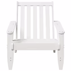 VidaXL 859333 chaise d'extérieur Terrace Bois de pin Blanc - Vue supplémentaire 4