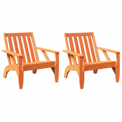 VidaXL 859334, Terrace, Bois de pin, Marron, 750 mm, 770 mm, 770 mm