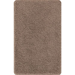 Tapis de bain rectangulaire marron 50x80 cm en polypropylène antidérapant Vidaxl
