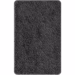 Ce tapis de bain moderne gris foncé est parfait pour donner un coup de frais à ta salle de bain. En polyester de bonne qualit ...