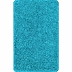 Ce tapis de bain mélange style et praticité, idéal pour les salles de bain modernes. Sa couleur turquoise éclatante et son ti ...