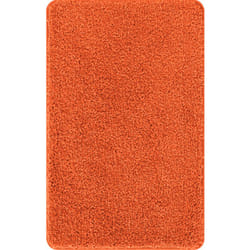 Vidaxl - Set de 2 tapis de bain Orange Polypropylène Antidérapant
