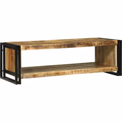Cette table basse, c'est un vrai bijou qui apporte une touche rustique à n'importe quel salon. Faite en bois de mangue massif ...