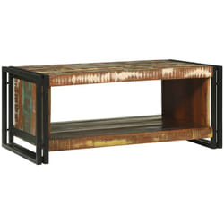Vidaxl - Table Basse Marron 90 X 50 X 38 Cm Bois De Récupération Massif