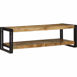 Cette table basse combine style et fonction, devenant le centre d’attention de ton salon. Avec son plateau en bois de manguie ...