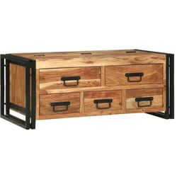 Vidaxl - Table Basse Marron 90 X 50 X 38 Cm Bois D'Acacia Massif