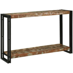 Table console 120 x 33 x 75 cm bois de récupération massif Vidaxl