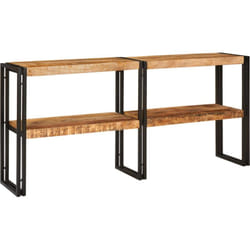 Table console 160x33x75 cm en bois brut de manguier Vidaxl