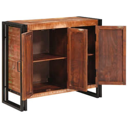 Buffet Avec Portes Marron Bois Recyclé Massif Et Métal Vidaxl