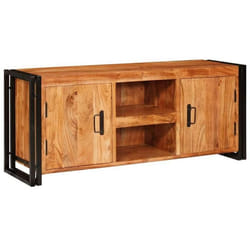 Vidaxl - Meuble Tv Marron 120 X 30 X 50 Cm Bois D'Acacia Massif