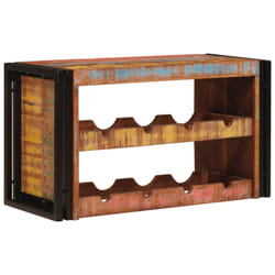 Étagère À Vin Marron 100 X 45 X 33 Cm Bois Récupéré Massif Vidaxl