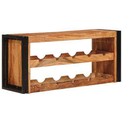 Étagère À Vin Marron 100 X 45 X 33 Cm Bois D'Acacia Massif Vidaxl