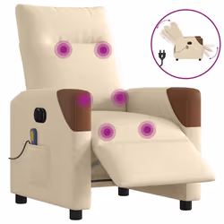 VidaXL 3324002, Tissu, Crème, Marron, mousse, 110 kg, 690 mm, 860 mm