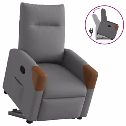 VidaXL 3324007, Tissu, Gris, Marron, mousse, 110 kg, 690 mm, 860 mm