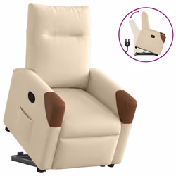 VidaXL 3324010, Tissu, Crème, Marron, mousse, 110 kg, 690 mm, 860 mm