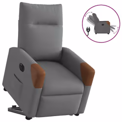 VidaXL 3324023, Tissu, Gris, Marron, mousse, 110 kg, 690 mm, 860 mm
