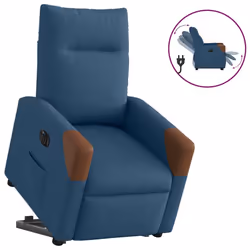 VidaXL 3324028, Tissu, Bleu, Marron, mousse, 110 kg, 690 mm, 860 mm
