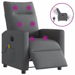 VidaXL 3324046, Tissu, Gris, Noir, mousse, 110 kg, 690 mm, 860 mm