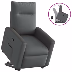VidaXL 3324053, Tissu, Gris, Noir, mousse, 110 kg, 690 mm, 860 mm