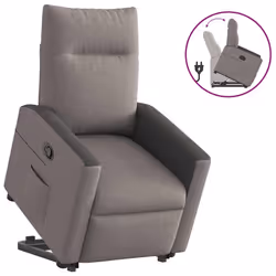 VidaXL 3324057, Tissu, Taupe, Noir, mousse, 110 kg, 690 mm, 860 mm