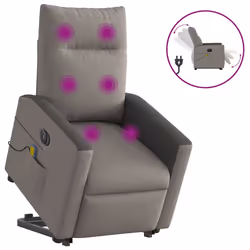 VidaXL 3324064, Tissu, Taupe, Noir, mousse, 110 kg, 690 mm, 860 mm