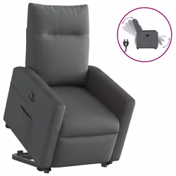 VidaXL 3324067, Tissu, Gris, Noir, mousse, 110 kg, 690 mm, 860 mm
