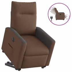 VidaXL 3324069, Tissu, Noir, Marron, mousse, 110 kg, 690 mm, 860 mm