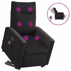 VidaXL 3324075, Tissu, Noir, mousse, 110 kg, 690 mm, 860 mm