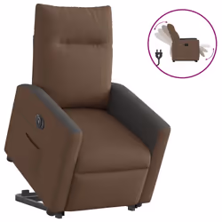 VidaXL 3324076, Tissu, Noir, Marron, mousse, 110 kg, 690 mm, 860 mm