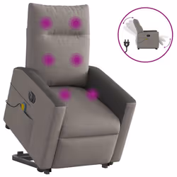 VidaXL 3324078, Tissu, Taupe, Noir, mousse, 110 kg, 690 mm, 860 mm