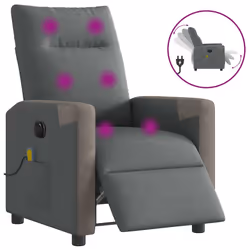 VidaXL 3324086, Tissu, Gris, mousse, 110 kg, 690 mm, 860 mm