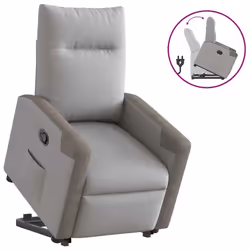 VidaXL 3324089, Tissu, Gris, mousse, 110 kg, 690 mm, 860 mm