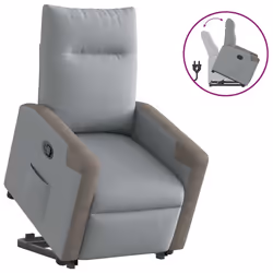 VidaXL 3324090, Tissu, Gris, mousse, 110 kg, 690 mm, 860 mm