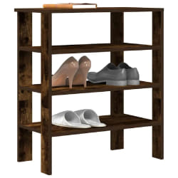 VIDAXL Étagère à chaussures - Chêne fumé