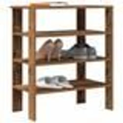 vidaXL Étagère à chaussures vieux bois 61x32x70 cm bois d'ingénierie