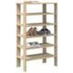 vidaXL Étagère à chaussures chêne sonoma 61x32x105cm bois dingénierie rangement de chaussures armoire de rangement de 859862