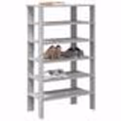 vidaXL Étagère à chaussures sonoma gris 61x32x105 cm bois ingénierie rangement de chaussures armoire de rangement de 859865