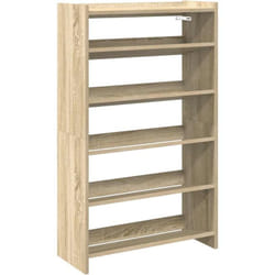 Vidaxl - tagère à chaussures chêne sonoma 60x25x100cm bois d'ingénierie