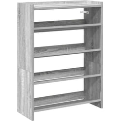 Vidaxl - tagère à chaussures sonoma gris 60x25x81 cm bois d'ingénierie