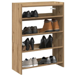 vidaXL Étagère à Chaussures - Chêne Artisanal