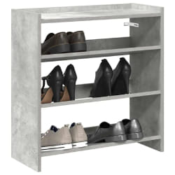 VIDAXL Étagère à chaussures - Gris béton