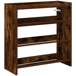 Vidaxl - tagère à chaussures chêne fumé 60x25x62 cm bois d'ingénierie
