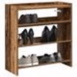 vidaXL Étagère à chaussures vieux bois 60x25x62 cm bois d'ingénierie
