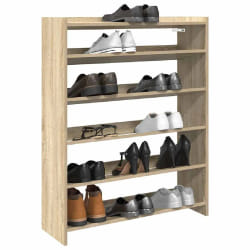 vidaXL Étagère à chaussures - Chêne sonoma 80x25x100 cm