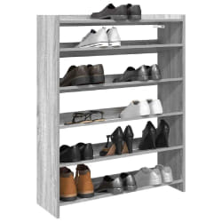 vidaXL Étagère à chaussures - Sonoma gris