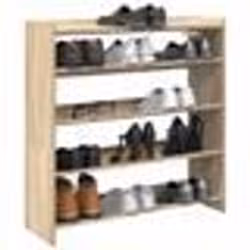 vidaXL Étagère à chaussures chêne sonoma 80x25x81 cm bois ingénierie