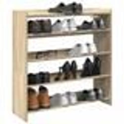 vidaXL Étagère à chaussures chêne sonoma 80x25x81 cm bois ingénierie