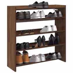 vidaXL Étagère à chaussures chêne marron 80x25x81 cm bois ingénierie