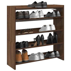 vidaXL Étagère à chaussures chêne marron 80x25x81 cm bois ingénierie